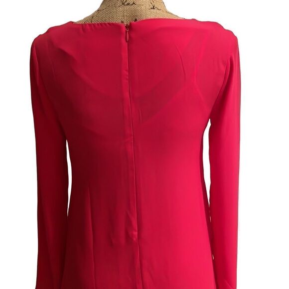 NEW Never Worn Leith Bright Pink Ling Sleeve Shift Dress XS - Picture 6 of 10